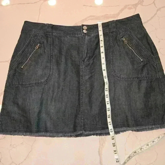 Lane Bryant Womens Plus Denim Skirt Built in Shorts Size 18 Blue - Picture 10 of 11